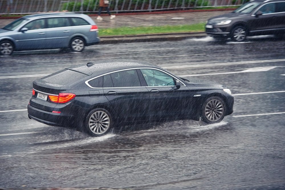 Aquaplaning carretera