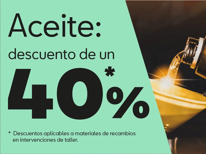 PROMOCIÓN 40% DESCUENTO EN ACEITE + 25% EN FILTROS